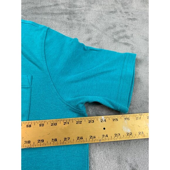 Croft & Barrow Extra Soft Mens MediumTeal Polo Shirt Comfort Golf Polo - Picture 4 of 11